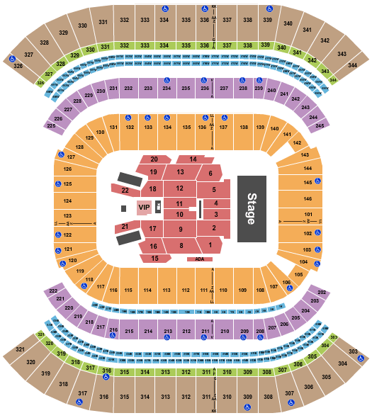 Nissan Stadium CMA Festival Seating Chart